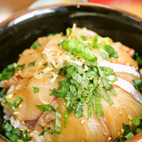 アジのぽん酢漬け丼